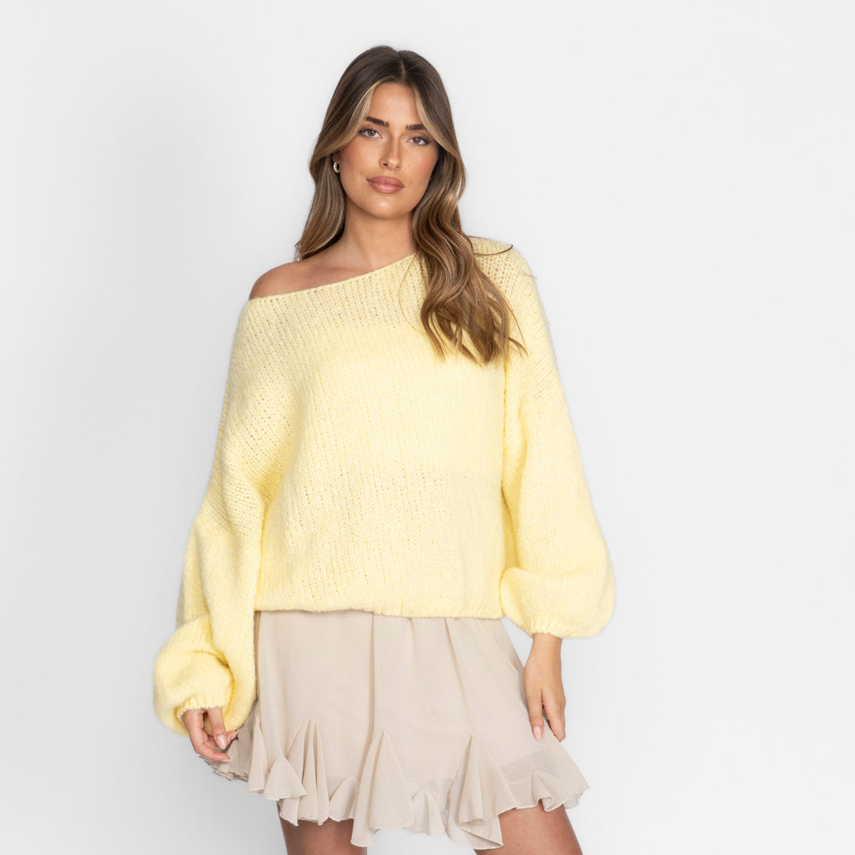 Casual Off-Shoulder Pullover