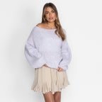 Casual Off-Shoulder Pullover