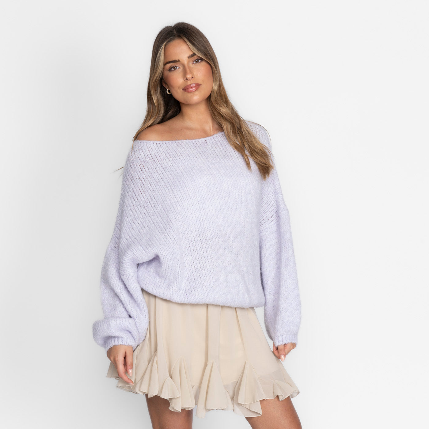 Casual Off-Shoulder Pullover