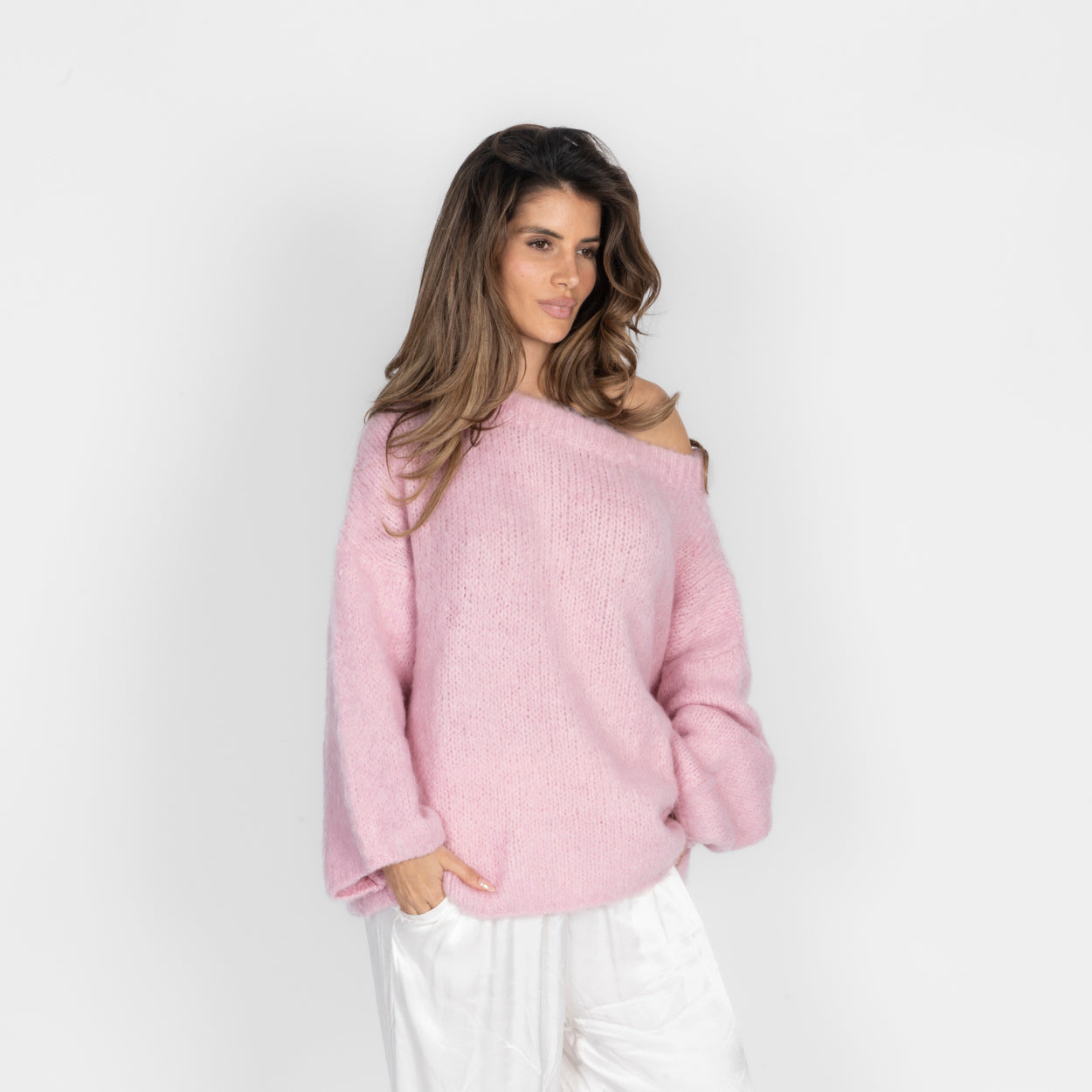Ultra-Soft Off-Shoulder Knit
