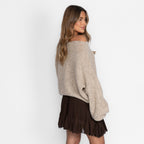 Casual Off-Shoulder Pullover