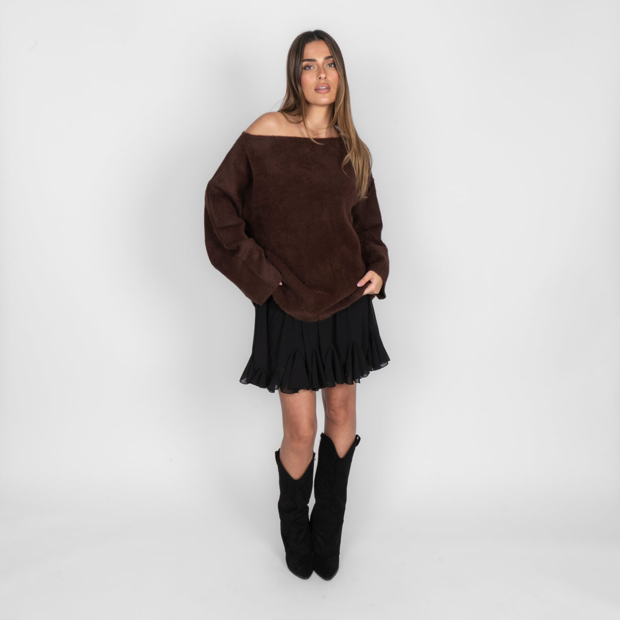 Ultra-Soft Everyday Off Shoulder Pullover