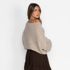 Casual Off-Shoulder Pullover