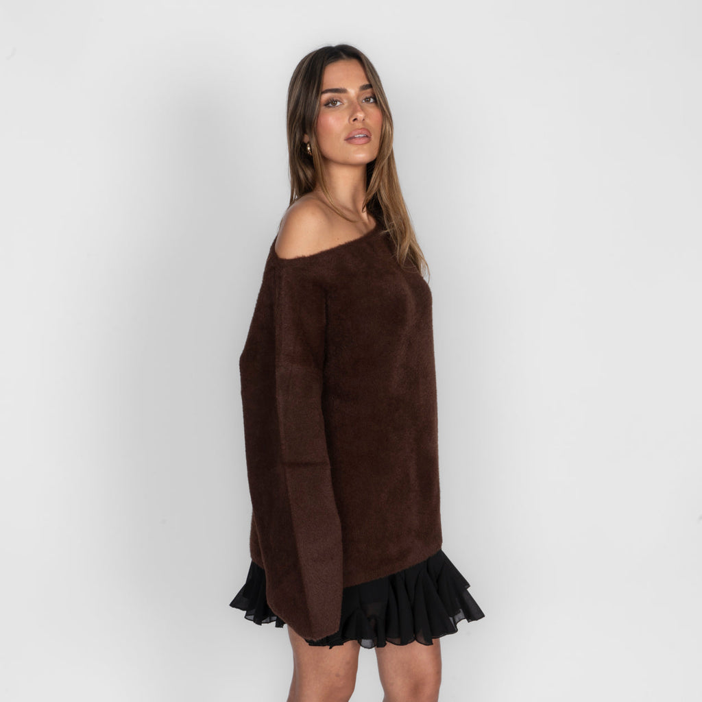 Ultra-Soft Everyday Off Shoulder Pullover