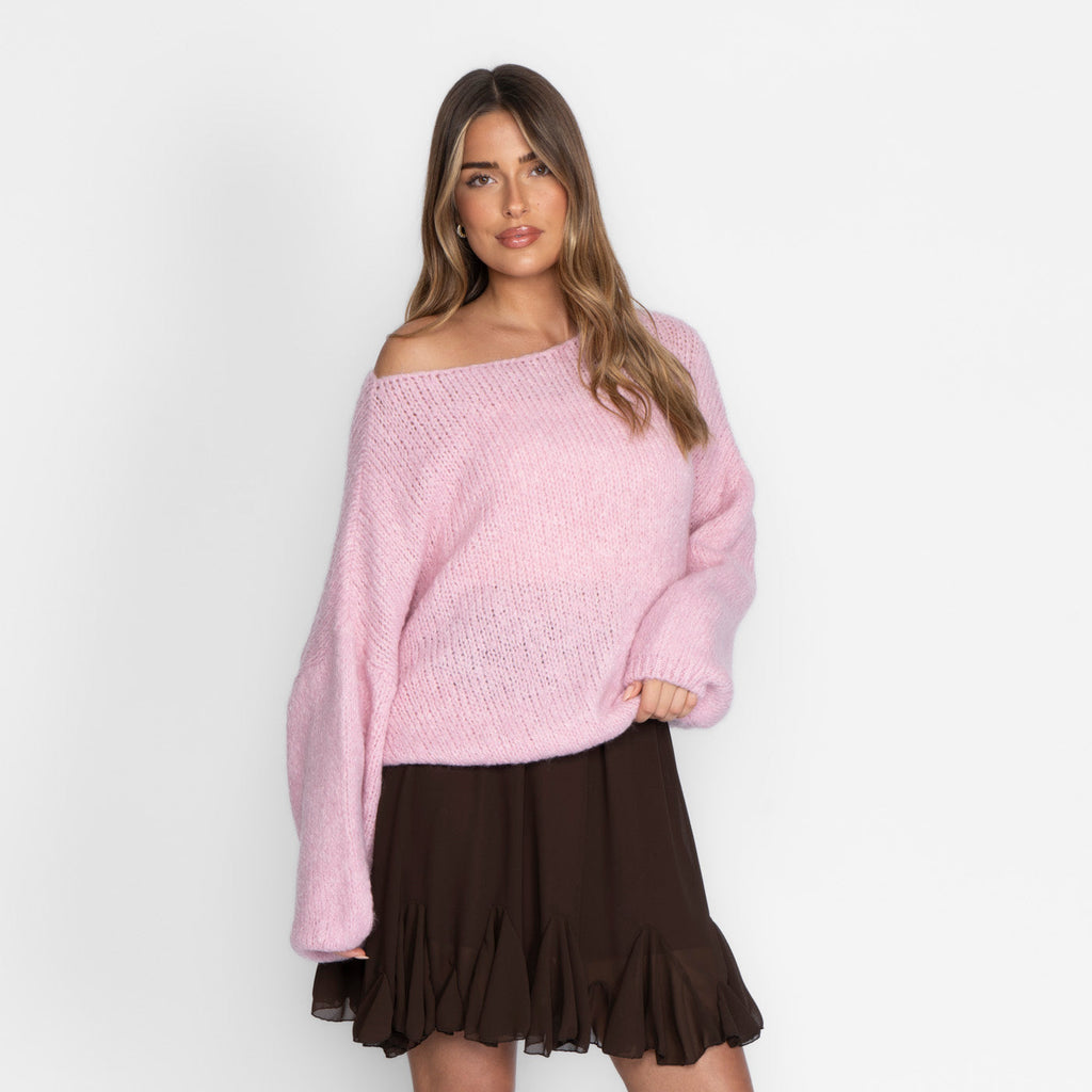 Casual Off-Shoulder Pullover