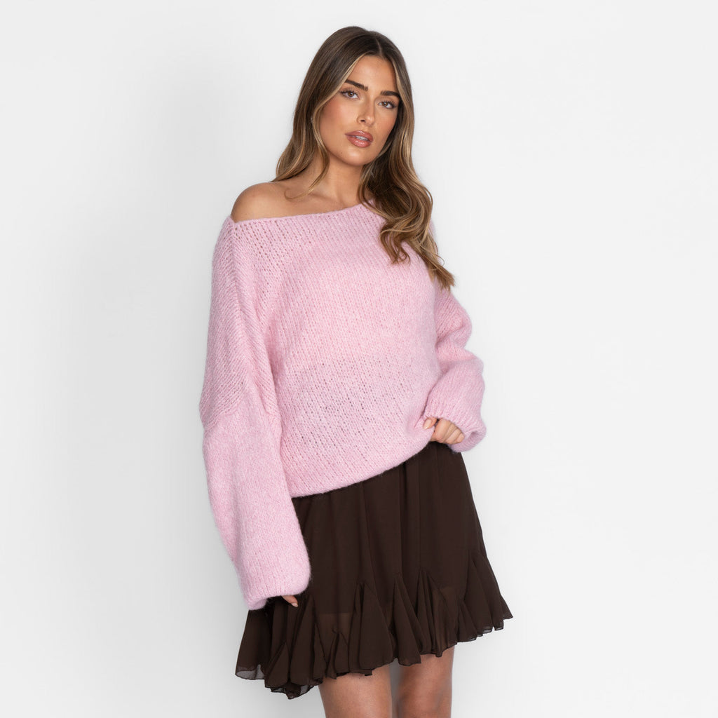 Casual Off-Shoulder Pullover