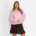 Casual Off-Shoulder Pullover