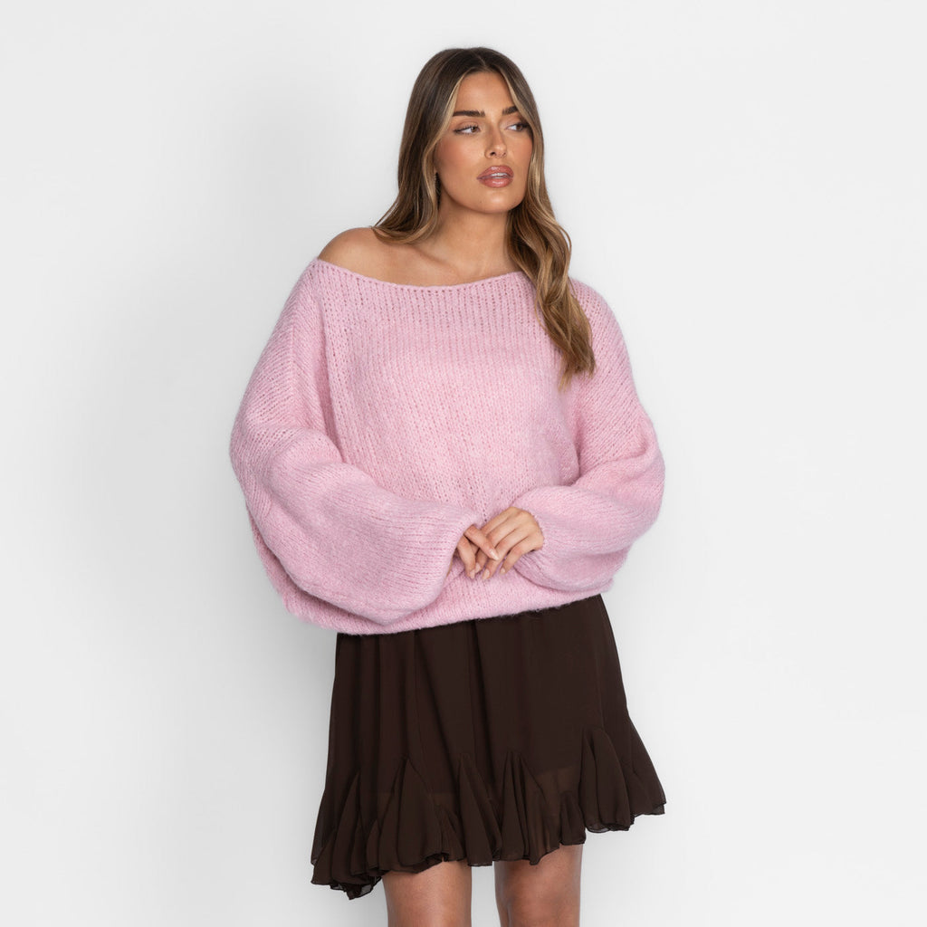 Casual Off-Shoulder Pullover