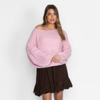 Casual Off-Shoulder Pullover