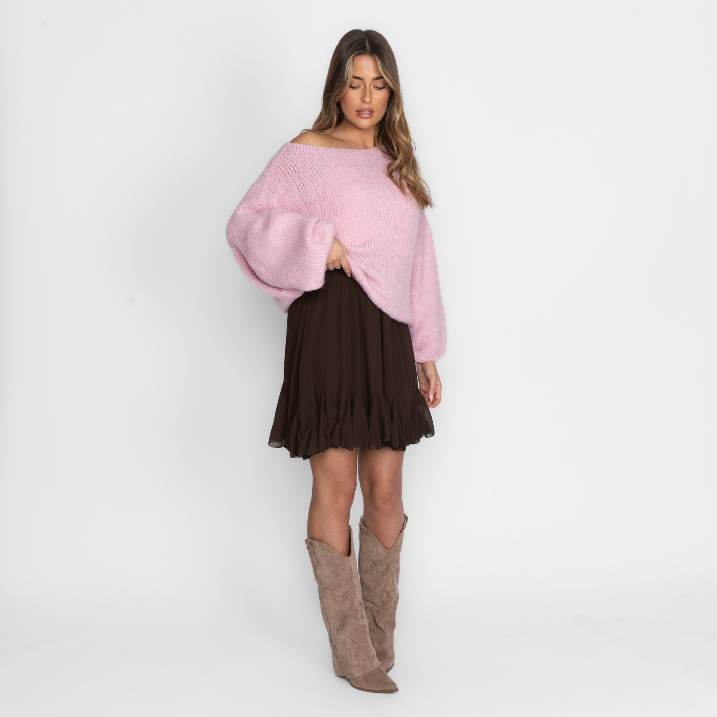 Casual Off-Shoulder Pullover