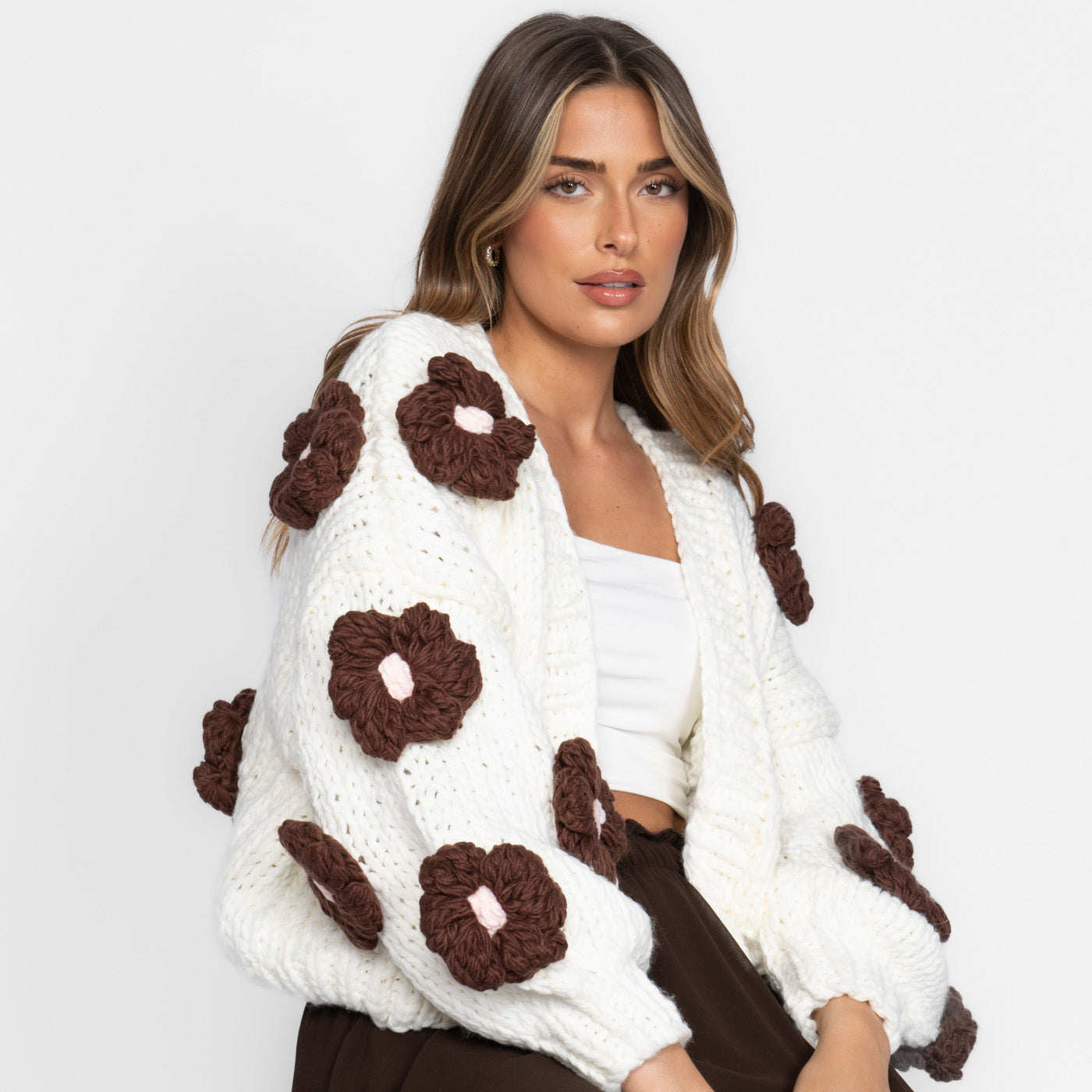 Handmade Flower Cardigan