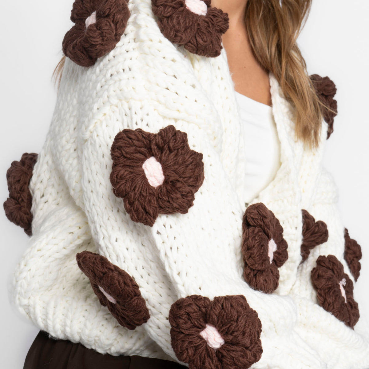Handmade Flower Cardigan