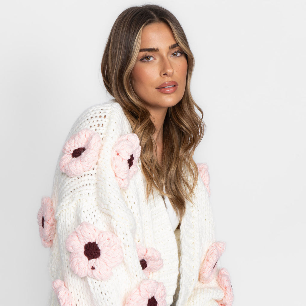 Handmade Flower Cardigan