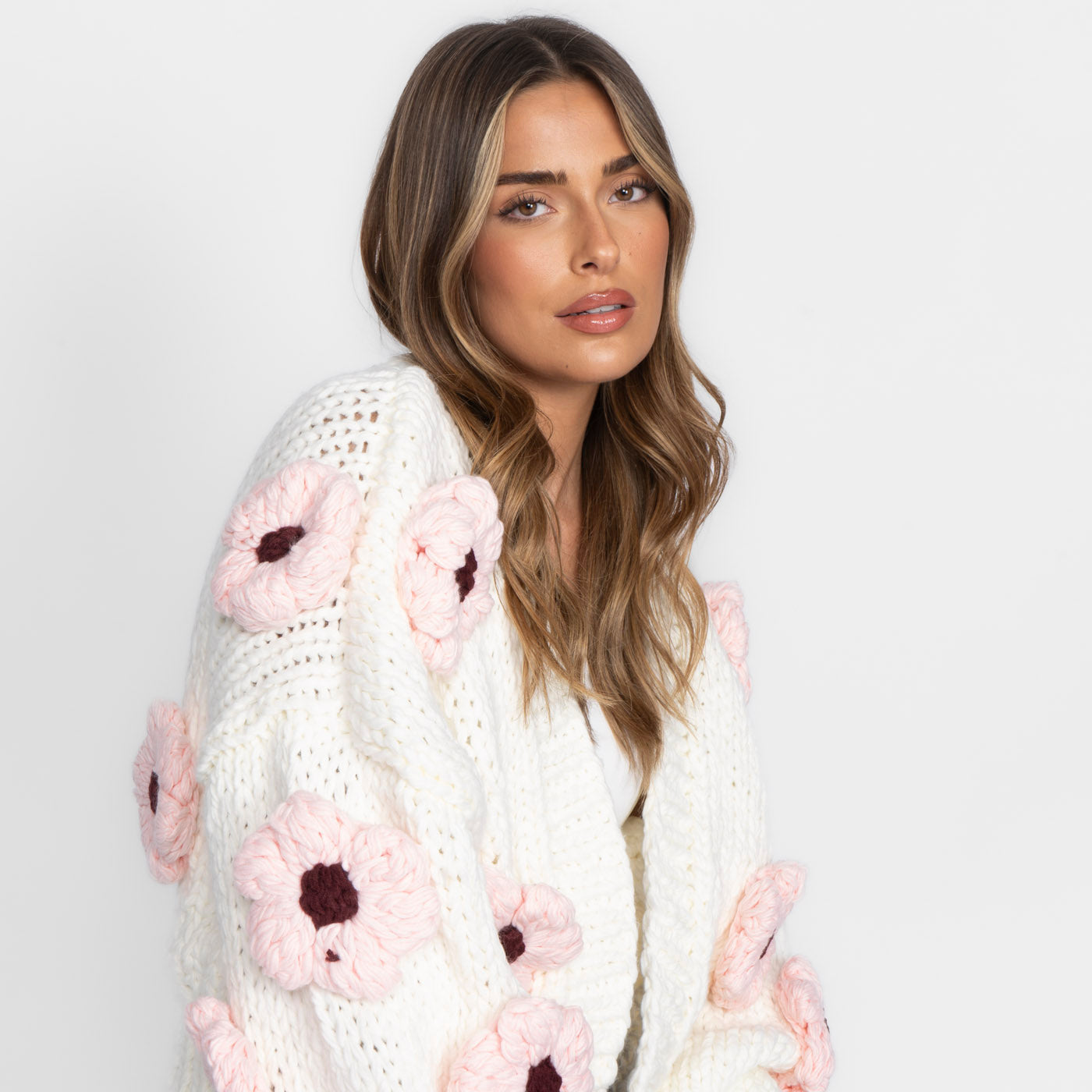 Handmade Flower Cardigan