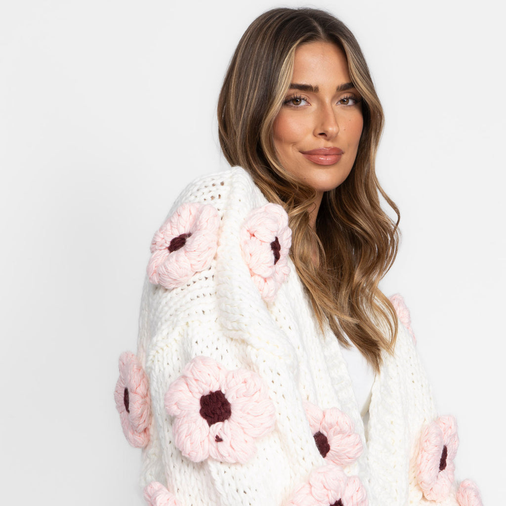 Handmade Flower Cardigan