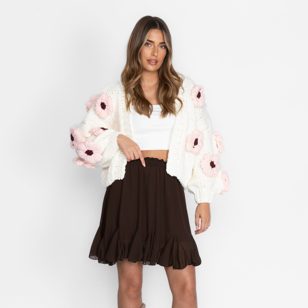 Handmade Flower Cardigan