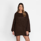 Ultra-Soft Off-Shoulder Pulloverkleid