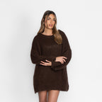 Ultra-Soft Off-Shoulder Pulloverkleid