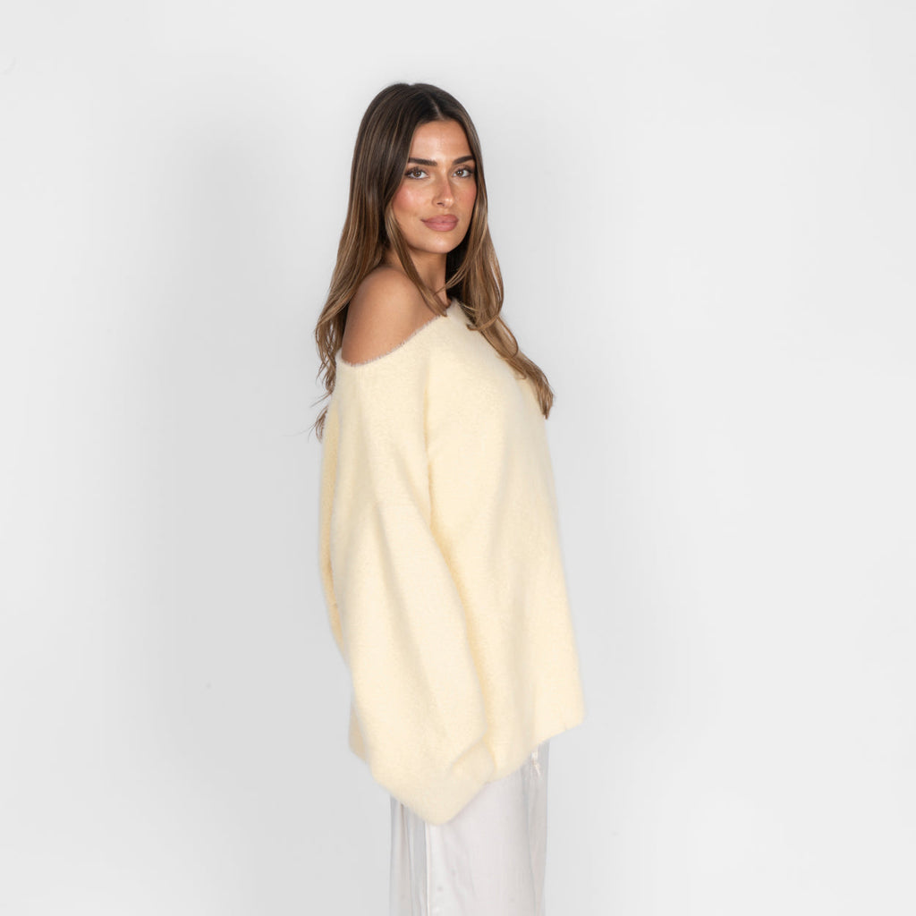 Ultra-Soft Everyday Off Shoulder Pullover