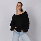 Casual Off-Shoulder Pullover
