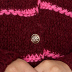 Oversized Cardigan Short Gestreift "CozyGlam"