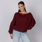 Casual Off-Shoulder Pullover