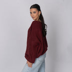 Casual Off-Shoulder Pullover