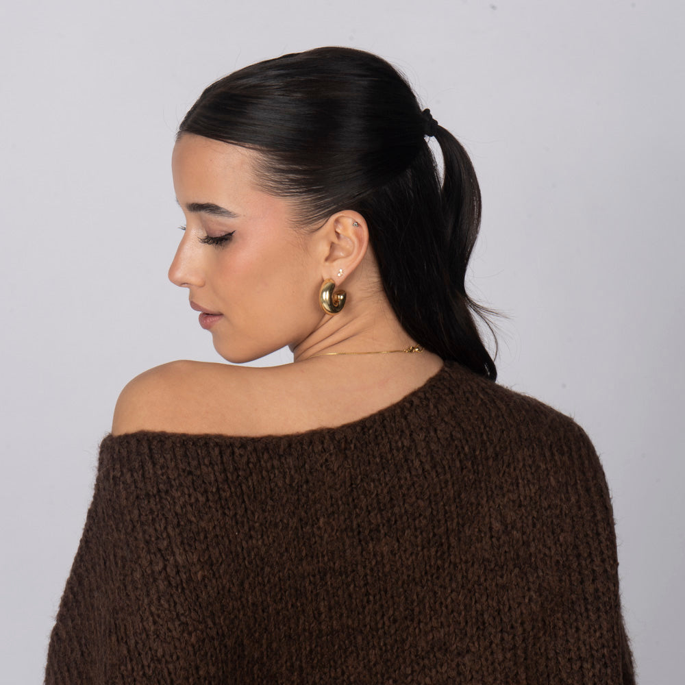 Casual Off-Shoulder Pullover
