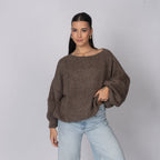 Casual Off-Shoulder Pullover