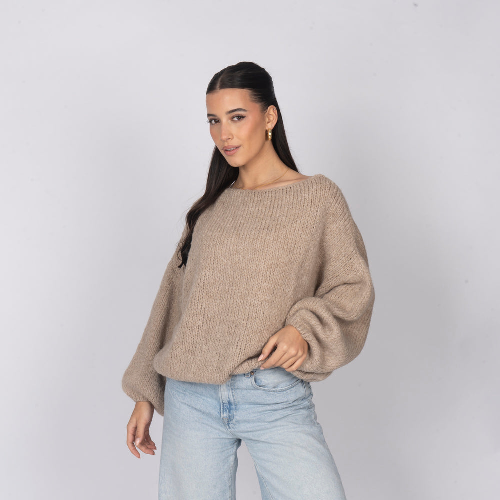 Casual Off-Shoulder Pullover