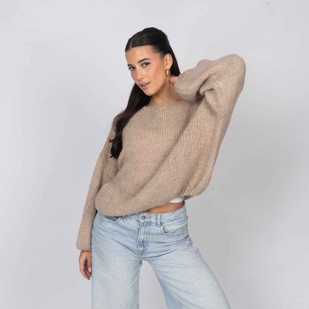 Casual Off-Shoulder Pullover