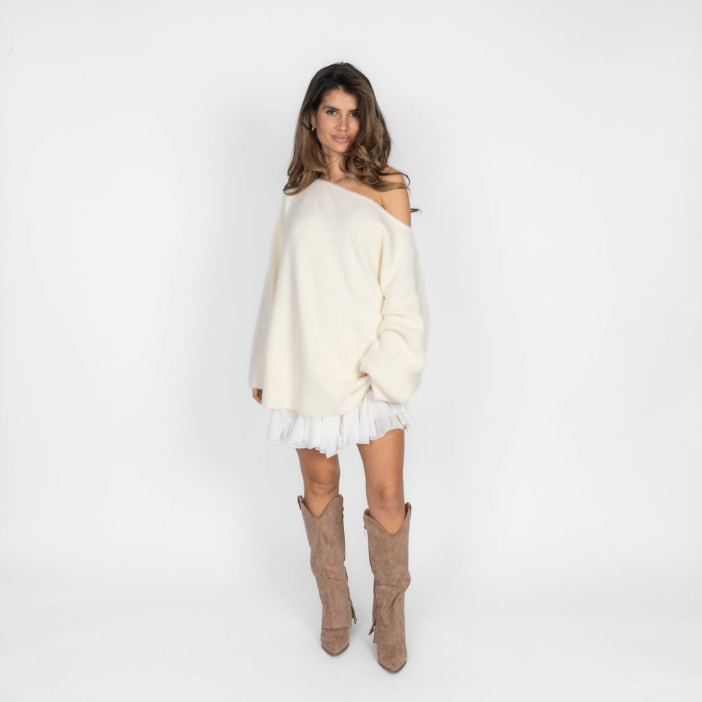 Ultra-Soft Everyday Off Shoulder Pullover