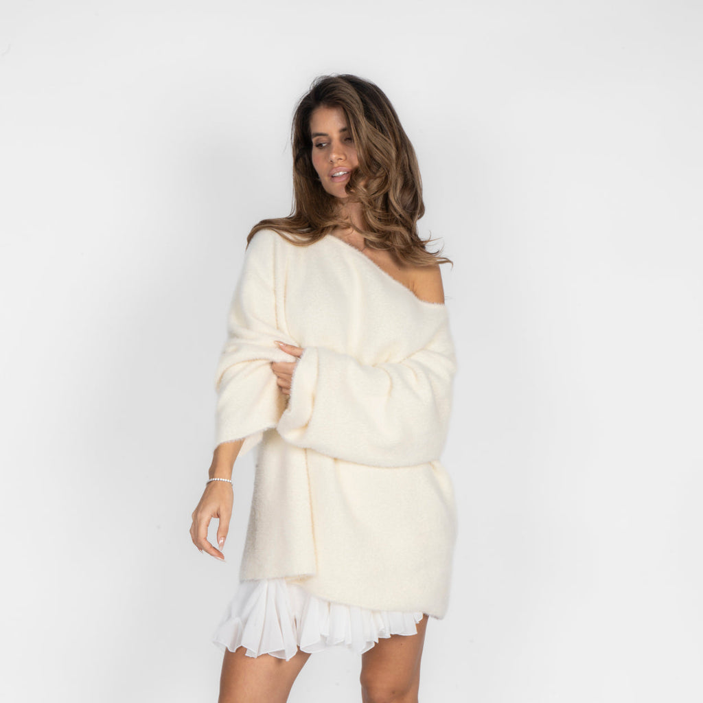 Ultra-Soft Everyday Off Shoulder Pullover