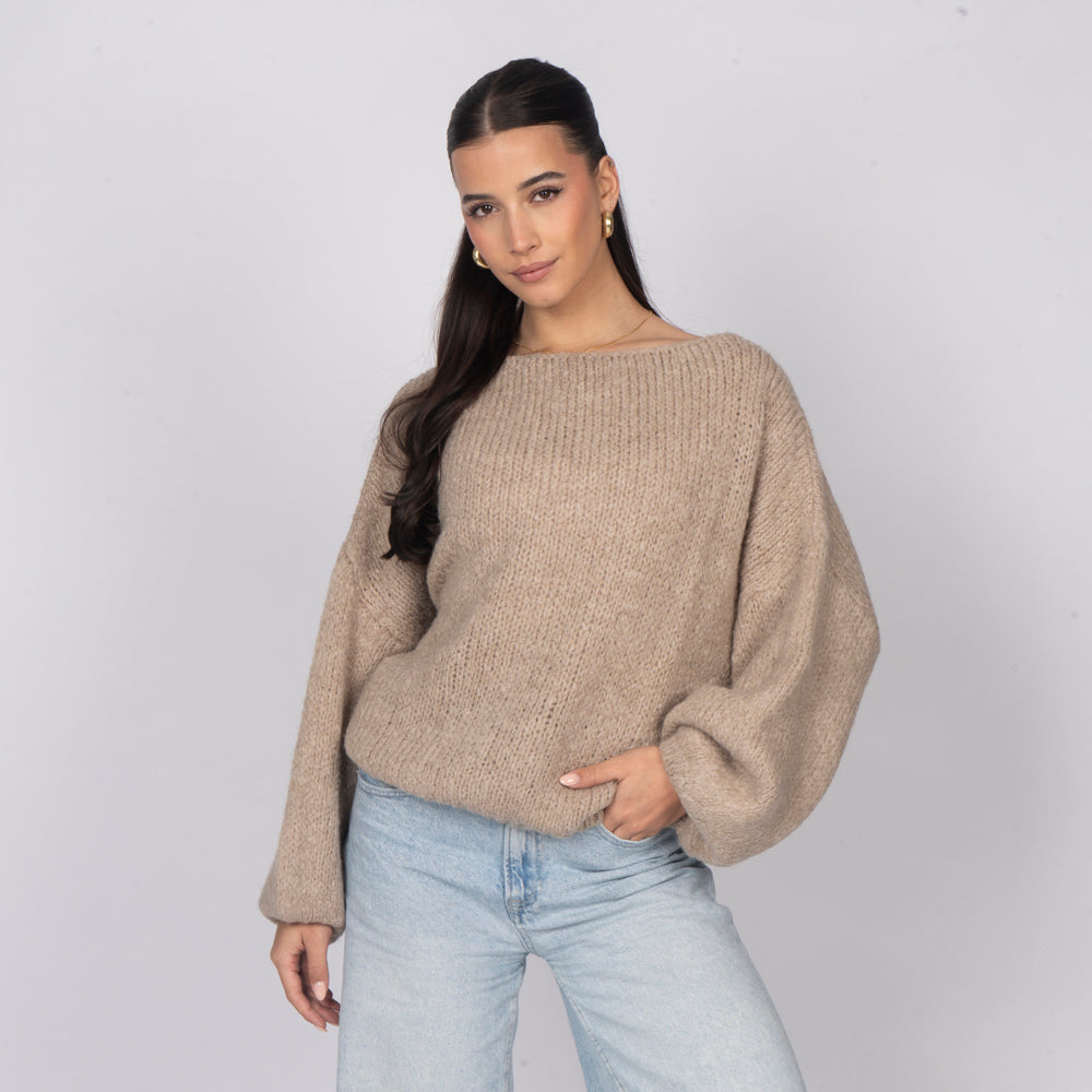 Casual Off-Shoulder Pullover
