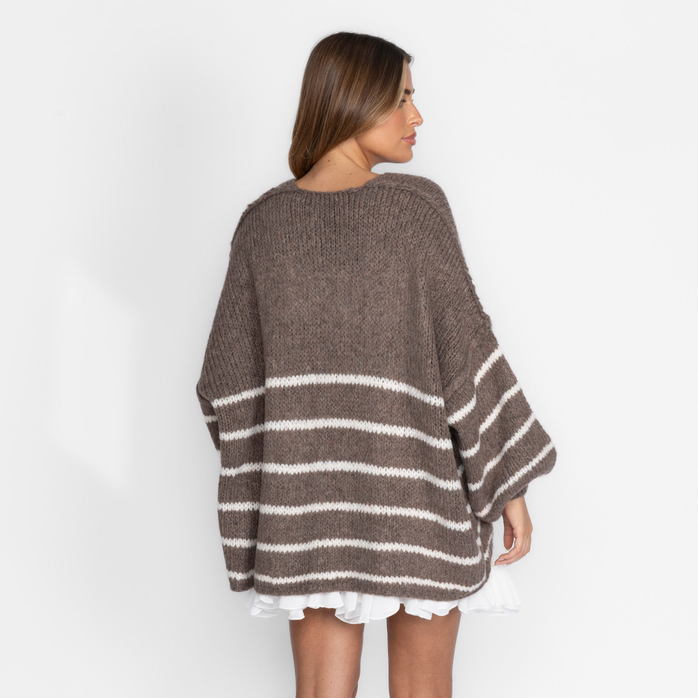CasualCozy Cardigan Gestreift