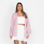 CasualCozy Cardigan Gestreift