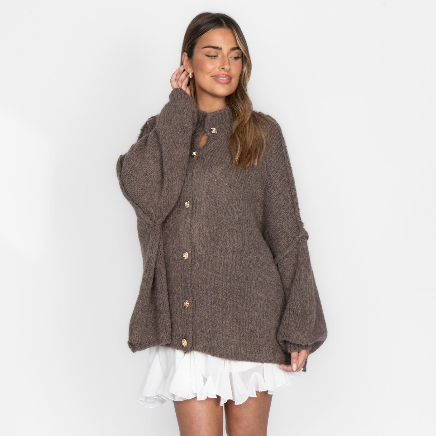 Limited Bundle Oversized Cardigan "CozyGlam" & Rock "Summer"