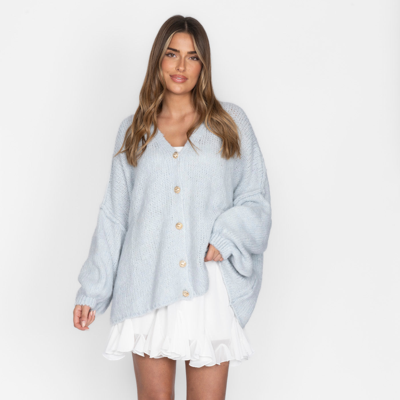 CozyGlam Oversize V-Cardigan