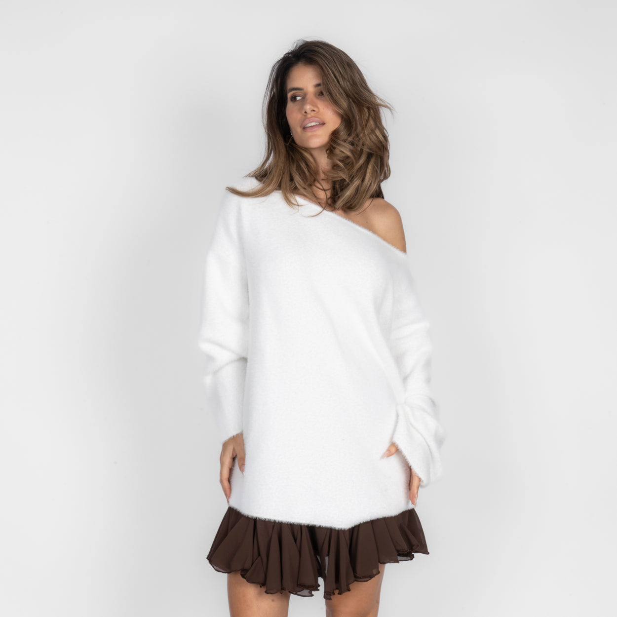 Ultra-Soft Everyday Off Shoulder Pullover