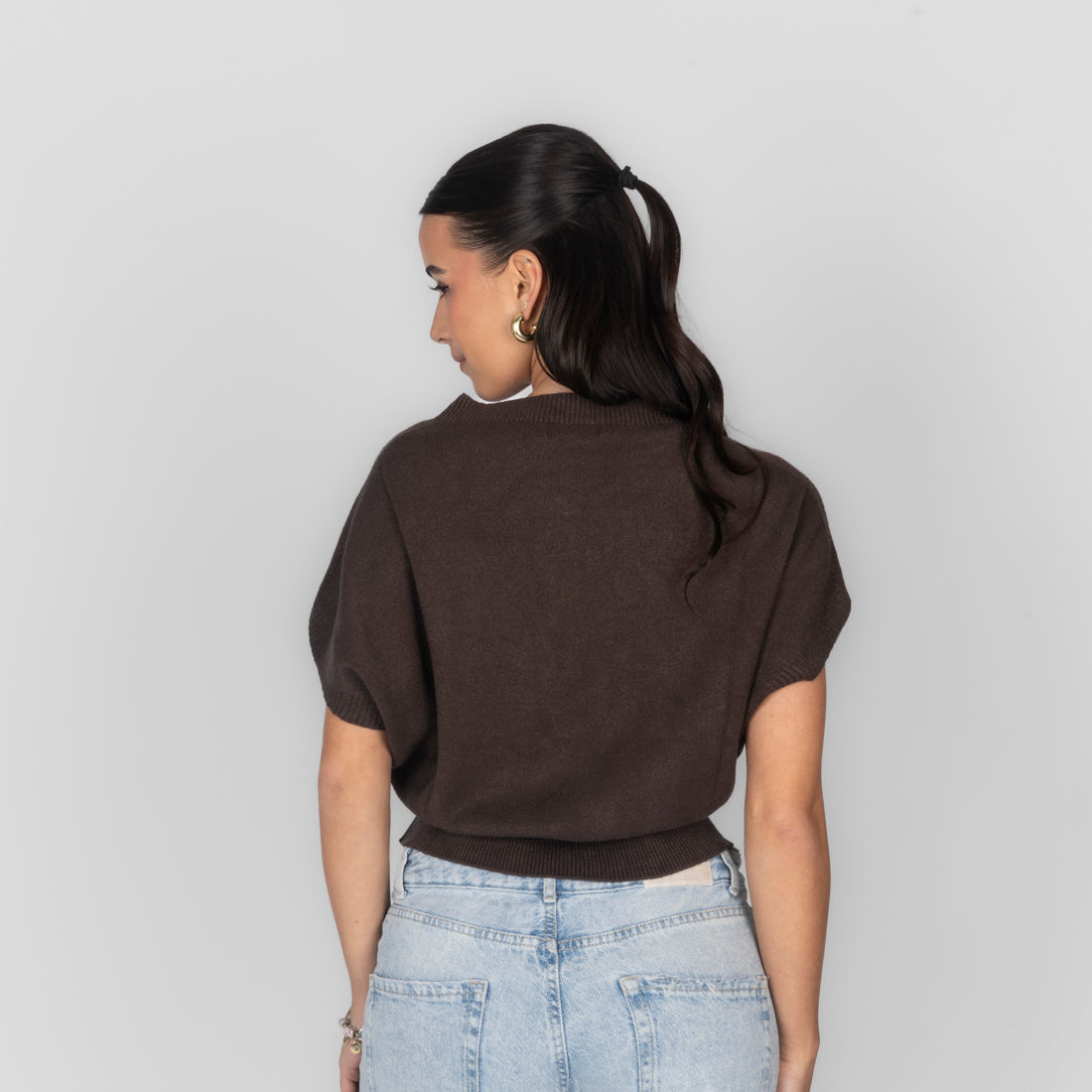 Ärmelloses Knit-Top