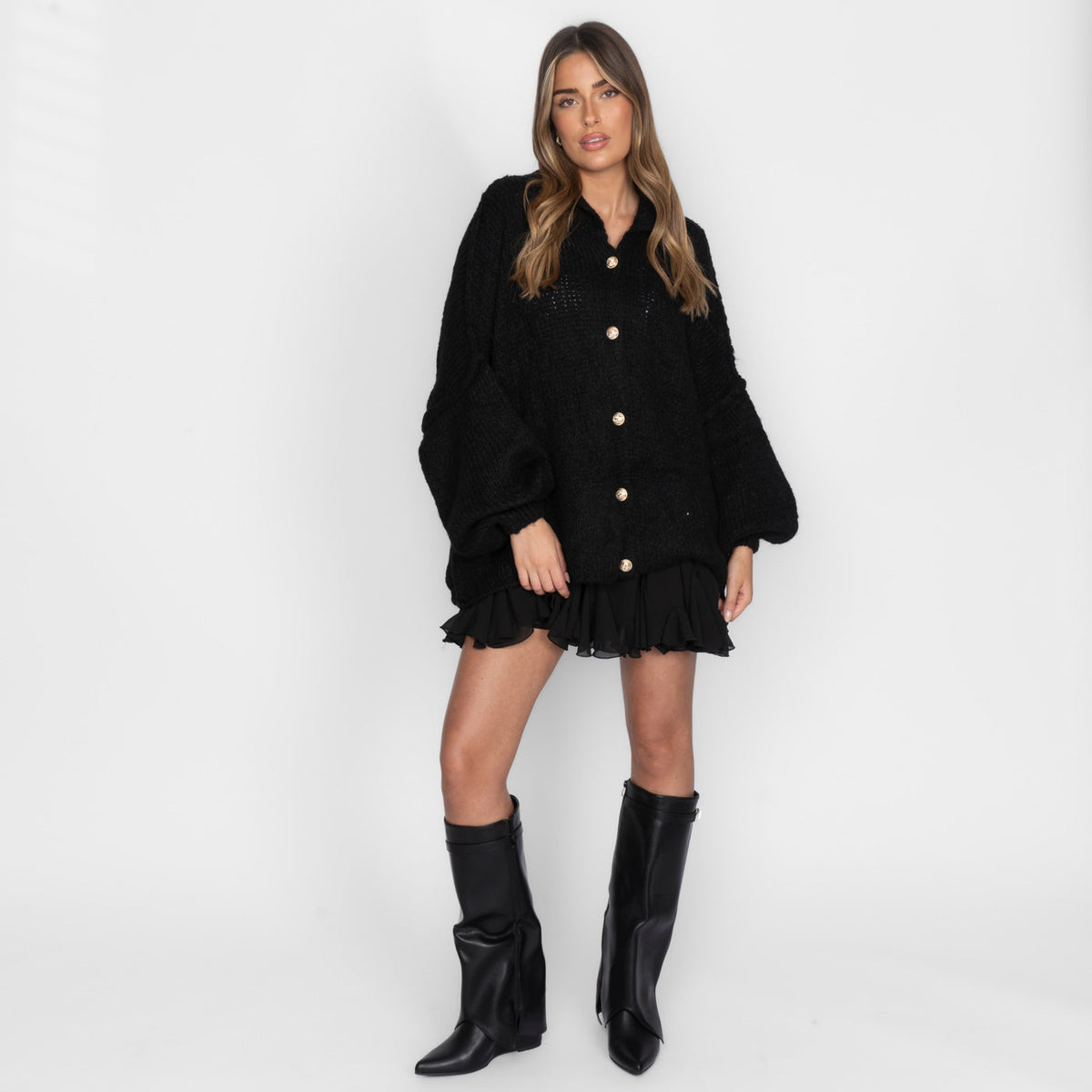 Limited Bundle Oversized Cardigan "CozyGlam" & Rock "Summer"