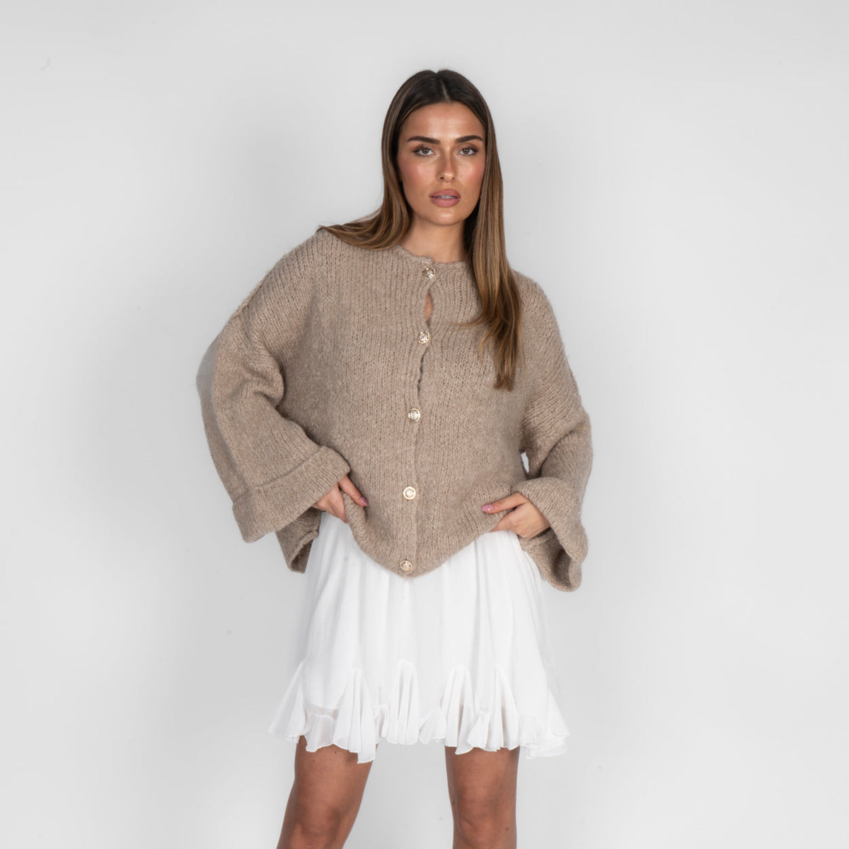 Oversize Soft Sleeve Cardigan