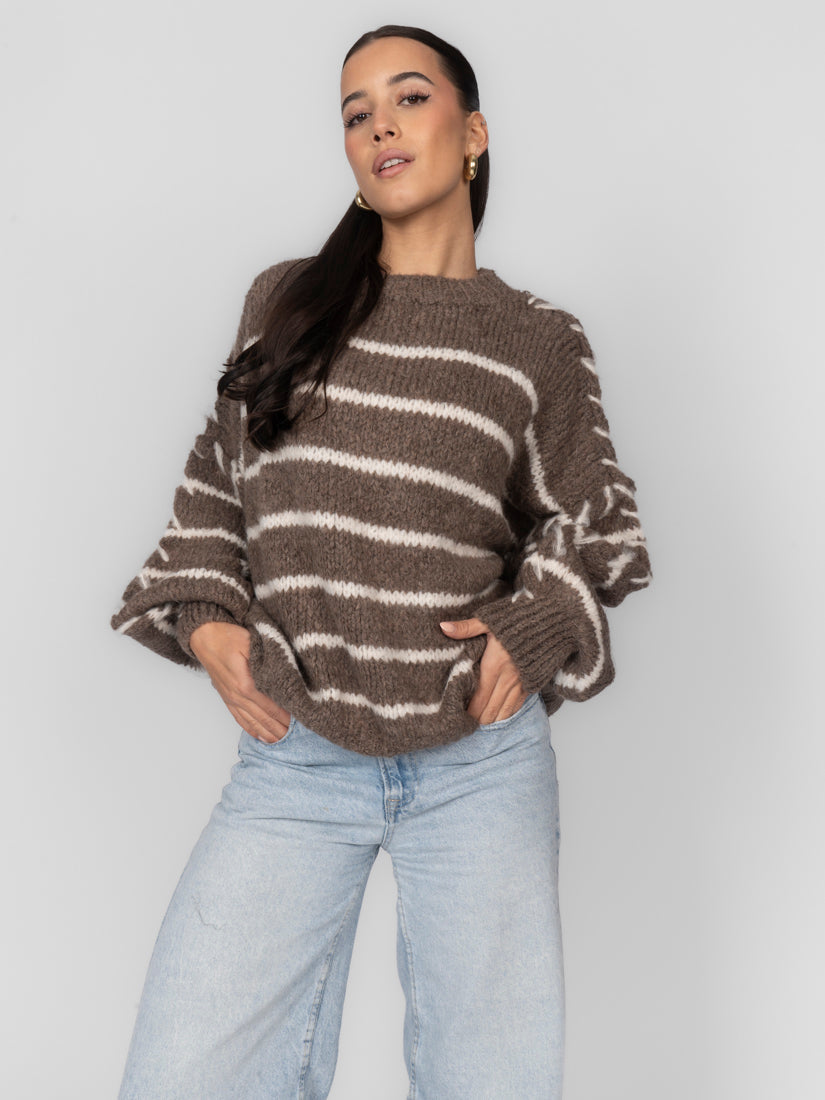 Oversize Cozy Stripes Pullover