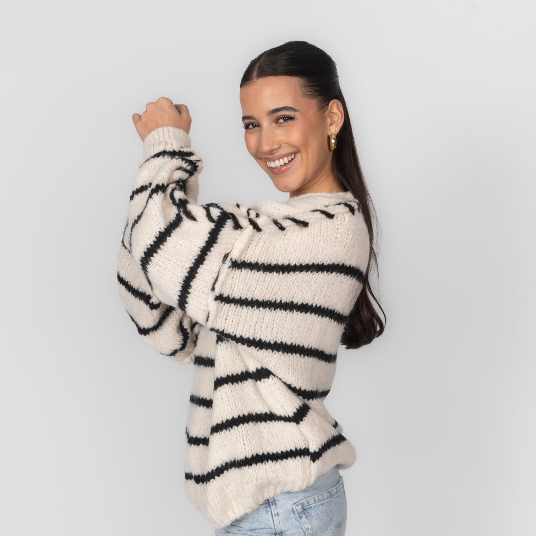Oversize Cozy Stripes Pullover