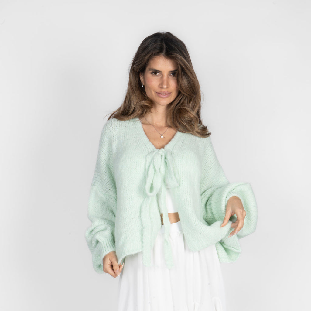 Oversize Tie Cardigan