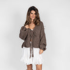 Oversize Tie Cardigan