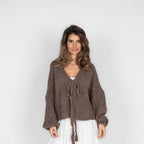 Oversize Tie Cardigan