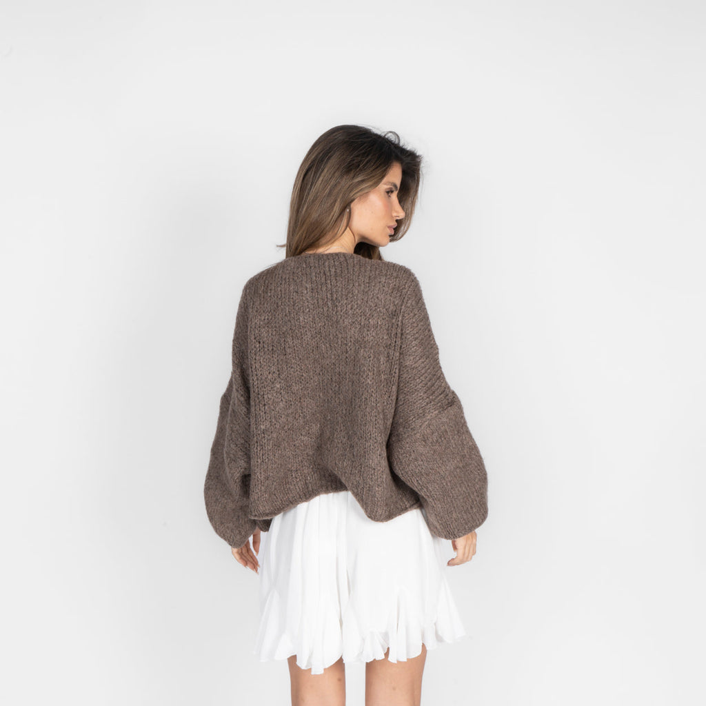 Oversize Tie Cardigan