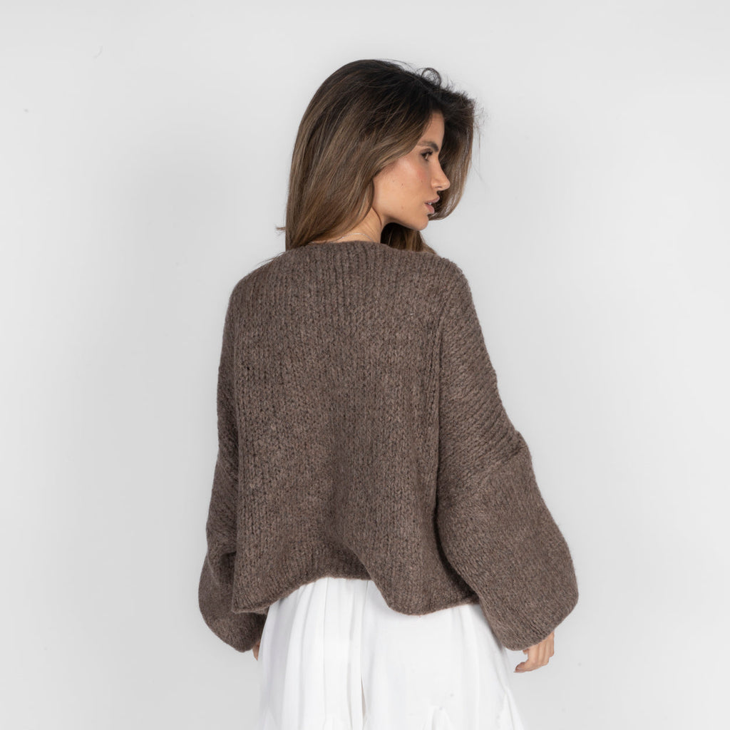 Oversize Tie Cardigan
