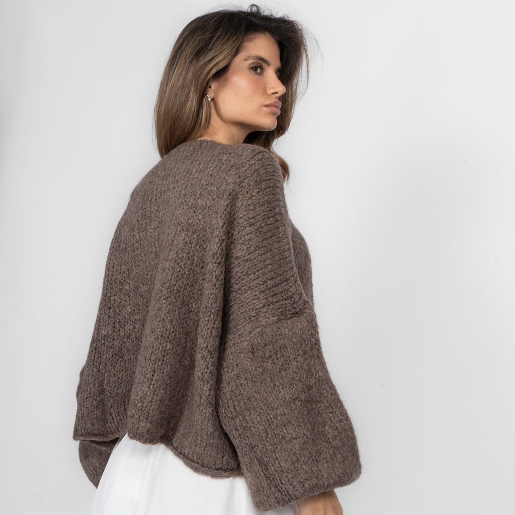 Oversize Tie Cardigan
